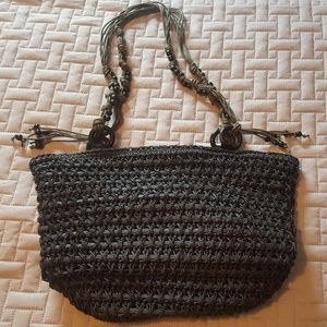 Black Wicker Purse